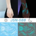 Luminous feather dreamcatcher tattoo sticker waterproof temporary body art decal sheet - JSN-088 Glow Tattoo Sticker