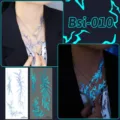 Glow in the dark Kpop lightning temporary tattoo sticker waterproof body art cosplay design - Bsi-010 (Luminous Blood Vessel Tattoo Sticker)
