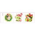 Christmas Cartoon Cat Temporary Tattoo Sticker Sheet Cute Holiday Festive Party Deco Variant - DTm-3007 (Christmas Tearable Tattoo Sticker)