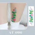 Colorful lotus goldfish tattoo sticker waterproof temporary body art sticker for women - AT-006 (Bracelet Tattoo Sticker)