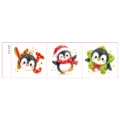 Christmas cartoon temporary tattoo sticker for kids, waterproof cute holiday party decor - DTm-3008 (Christmas Tearable Tattoo Sticker)