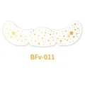 Gold foil face sticker temporary tattoo festival party makeup floral design shiny beauty - Cherry Blossom Star Style (BFv-011)