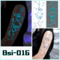Luminous lightning eye temporary tattoo sticker, waterproof cosplay variant design Bsi-016. - Bsi-016 (Luminous Blood Vessel Tattoo Sticker)