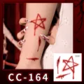 Halloween waterproof temporary tattoo stickers bloody horror scars for party makeup decor - CC-164 Halloween Scar