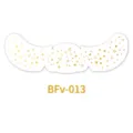 Festival gold foil face sticker temporary tattoo for party waterproof makeup accessory - Geometric Star Point Style (BFv-013)