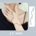 Daisy vine temporary tattoo sticker cute floral wrist art sticker waterproof body art decor - AT-010 (Bracelet Tattoo Sticker)
