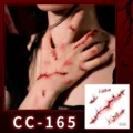 Halloween scary scar waterproof temporary tattoo sticker for party festival body art makeup - CC-165 Halloween Scar