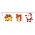 Christmas cartoon temporary tattoo waterproof cute kids Santa holiday party decorative sticker - DTm-3012 (Christmas Tearable Tattoo Sticker)