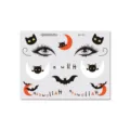 Halloween face temporary tattoo stickers cute black cat bat kids party makeup decoration - BM-023