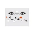 Halloween face temporary tattoo stickers cartoon ghost pumpkin bat party decor sheet - BM-024