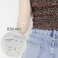 Adhesivo de tatuaje temporal floral impermeable, lindo diseño de margarita para brazo y cuerpo. - Estilo Floral Margarita (EM-001)