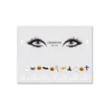 Halloween kids face temporary tattoo sticker set, spooky ghost pumpkin bat party makeup transfer. - BM-026