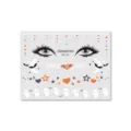 Halloween face temporary tattoo sticker, cute cartoon ghost and star face makeup decal. - BM-027