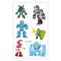 Cartoon robot temporary tattoo sticker waterproof kids arm body art transfer sticker variant - Mech Warrior Style (EC-339) / 120x75mm