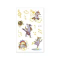 Cute gold foil unicorn temporary tattoo stickers for kids, waterproof cartoon body art sheet. - VE-053 / 120*75mm
