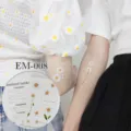 Waterdichte bloemige madeliefje tijdelijke tattoo sticker arm lichaam art ontwerp - Madeliefje Bloemen Stijl (EM-008)