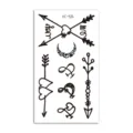Temporary tattoo sticker black fresh style arrow heart moon design for arm body art decor - HC-426