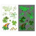 Φωτεινά προσωρινά τατουάζ St. Patrick's Day, πράσινα τριφύλλια και σχέδια ουράνιου τόξου για πάρτι. - EI-179 / 120*75mm
