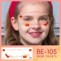 Kids Chinese New Year face temporary tattoo sticker festive party cute makeup waterproof body art - BE-105 New Year Face Sticker