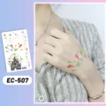 Kids cartoon castle fireworks temporary tattoo sticker body art waterproof party makeup - EC-507 Style