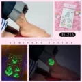 Luminous unicorn temporary tattoo sticker for kids glowing cartoon body art sticker - Ei-216