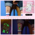 Luminous unicorn temporary tattoo stickers for kids waterproof glowing body art body stickers. - Ei-222