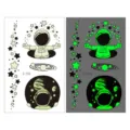 Luminous space temporary tattoo stickers glow in the dark astronaut aviation kids art - Ei-108 New Space Style