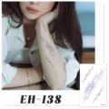 Adesivo per tatuaggio temporaneo cyber colorato trucco da festa Y2K variante EH-138 - EH-138