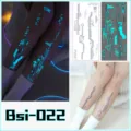 Luminous cyberpunk circuit waterproof temporary tattoo sticker for cosplay party. - Bsi-022 (Luminous Blood Vessel Tattoo Sticker)