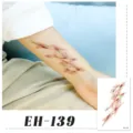 Halloween tijdelijke tattoo sticker, realistisch blauwe plek en litteken ontwerp voor feest. - EH-139
