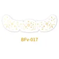 Gold foil freckle face sticker for music festival party temporary waterproof facial tattoo - Wing Flower Style (BFv-017)