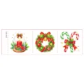 Waterproof Christmas cartoon tattoo sticker sheet with cute holiday festive designs for kids. - DTm-3015 (Christmas Tearable Tattoo Sticker)