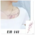 Halloween tijdelijke tattoo sticker kleurrijke hart bliksem litteken feest make-up - EH-141