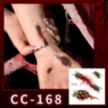 Halloween waterproof tattoo stickers realistic scary wounds and flies face body art decor - CC-168 Halloween Scar