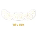 Gold foil freckle face stickers waterproof temporary tattoos for music festival party makeup. - Crushed Gold Freckle Style (BFv-019)