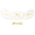 Gold foil face sticker temporary tattoo for music festival party waterproof makeup items - Cherry Heart Style (BFv-021)