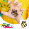 Children waterproof glitter football temporary tattoo sticker for sports fans party model CG-144 - CG-144 Football Tattoo Sticker