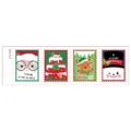 Christmas cartoon temporary tattoo stickers, waterproof kids festive party decorative decals - DTm-4005 (Christmas Stamp Tearable Tattoo Sticker)
