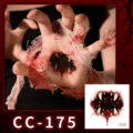 Halloween Scary Mouth Temporary Tattoo Sticker Waterproof Horror Party Face Body Makeup Art - CC-175 Halloween Scar
