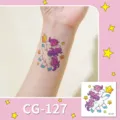 Αυτοκόλλητο προσωρινού τατουάζ μονόκερου glitter για παιδιά αδιάβροχο διακόσμηση πάρτι - CG-127 (Αυτοκόλλητο Τατουάζ με Γκλίτερ)