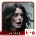 Halloween face temporary tattoo sticker waterproof scary ghost makeup for party cosplay. - EH-125 / 120*75mm