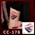 Halloween temporary waterproof tattoo sticker horror scar face body makeup CC-178 - CC-178 Halloween Scar