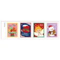 Christmas cartoon temporary tattoo stickers kids cute waterproof holiday party decor sheet - DTm-4011 (Christmas Stamp Tearable Tattoo Sticker)