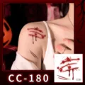 Halloween scary scar temporary tattoo sticker waterproof bloody festival party art. - CC-180 Halloween Scar
