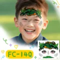 Niños temporal cara tatuaje pegatina lindo dibujos animados cocodrilo arte corporal diseño - Cocodrilo (FC-140)