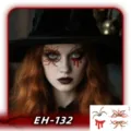 Waterproof Halloween temporary face tattoo sticker scary spider web makeup spooky decor 1pc - EH-132 / 120*75mm