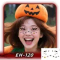 Halloween face tattoo stickers waterproof scary makeup sticker for party disguise - EH-120 / 120*75mm