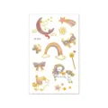 Children's gold foil waterproof temporary tattoo sticker cute unicorn cartoon design sheet - VE-059 / 120*75mm