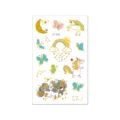 Cute metallic gold unicorn temporary tattoo sticker sheet for kids, waterproof and fun design. - VE-060 / 120*75mm