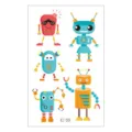 Wasserdichter Cartoon Roboter temporäre Tattoo Aufkleber für Kinder Arm Körperkunst 1Stk - Mehrform Roboter (EC-351) / 120x75mm